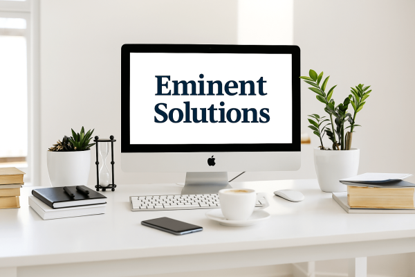 Eminent S Eminent Solutions on desktop screenolutions on desktop screen Eminent Solutions on desktop screen